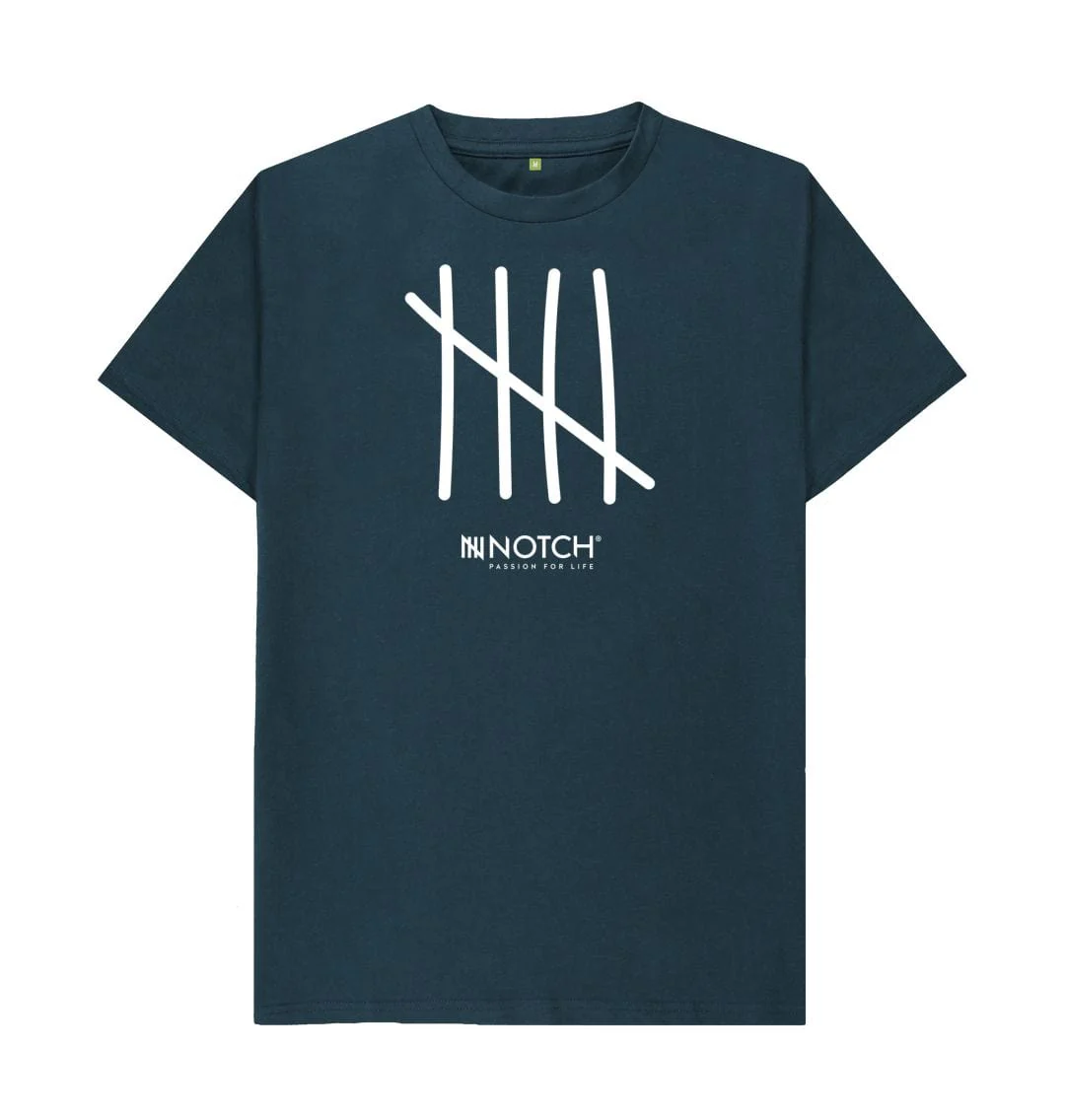 Men's All White Five Tally T-Shirt - Image 14