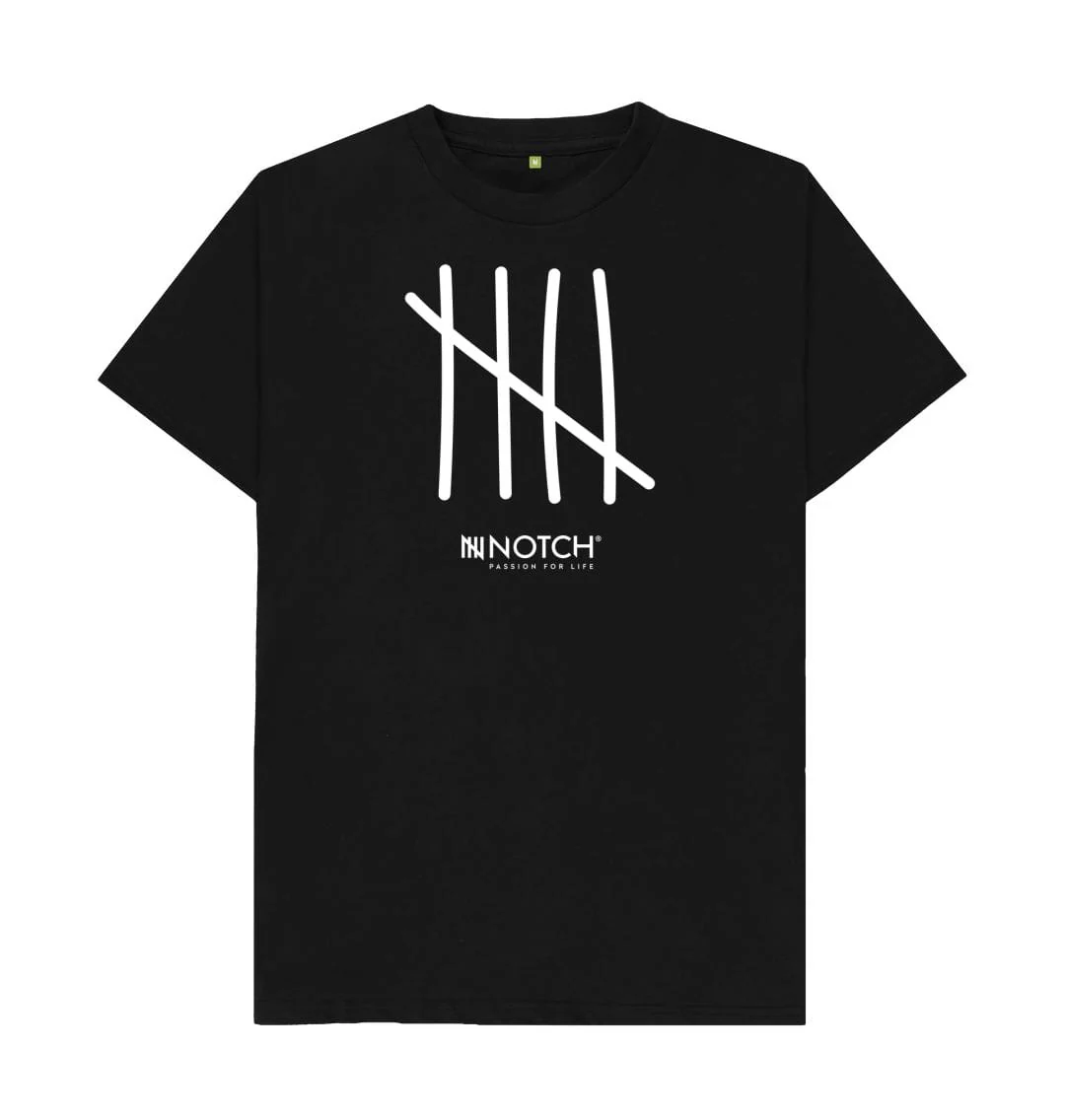 Men's All White Five Tally T-Shirt - Image 2