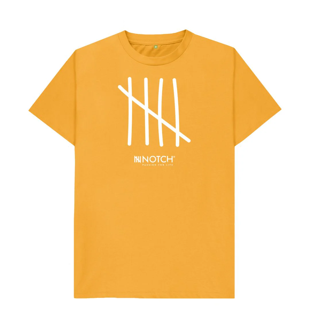 Men's All White Five Tally T-Shirt - Image 5
