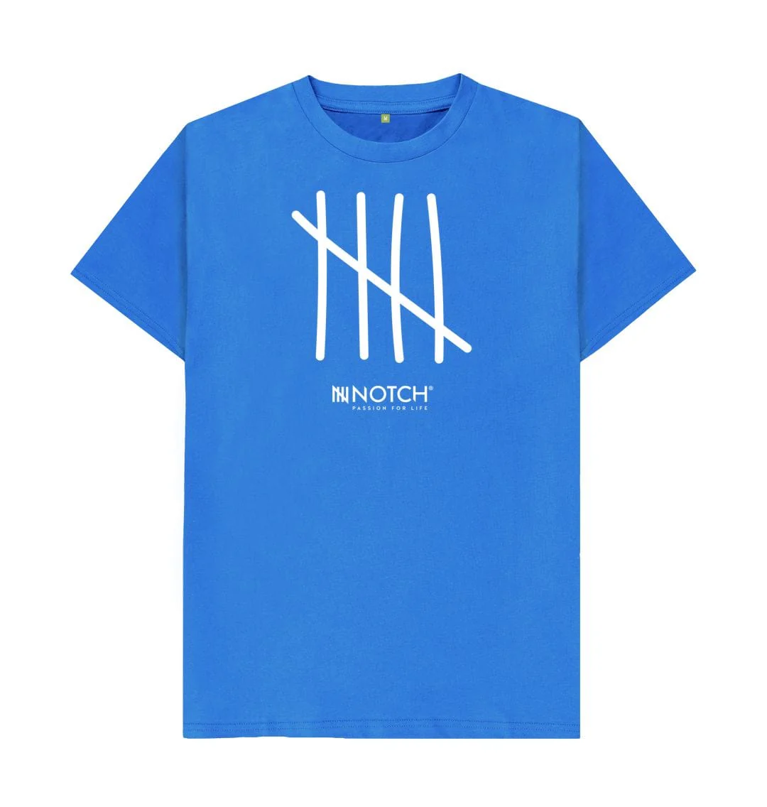 Men's All White Five Tally T-Shirt - Image 9