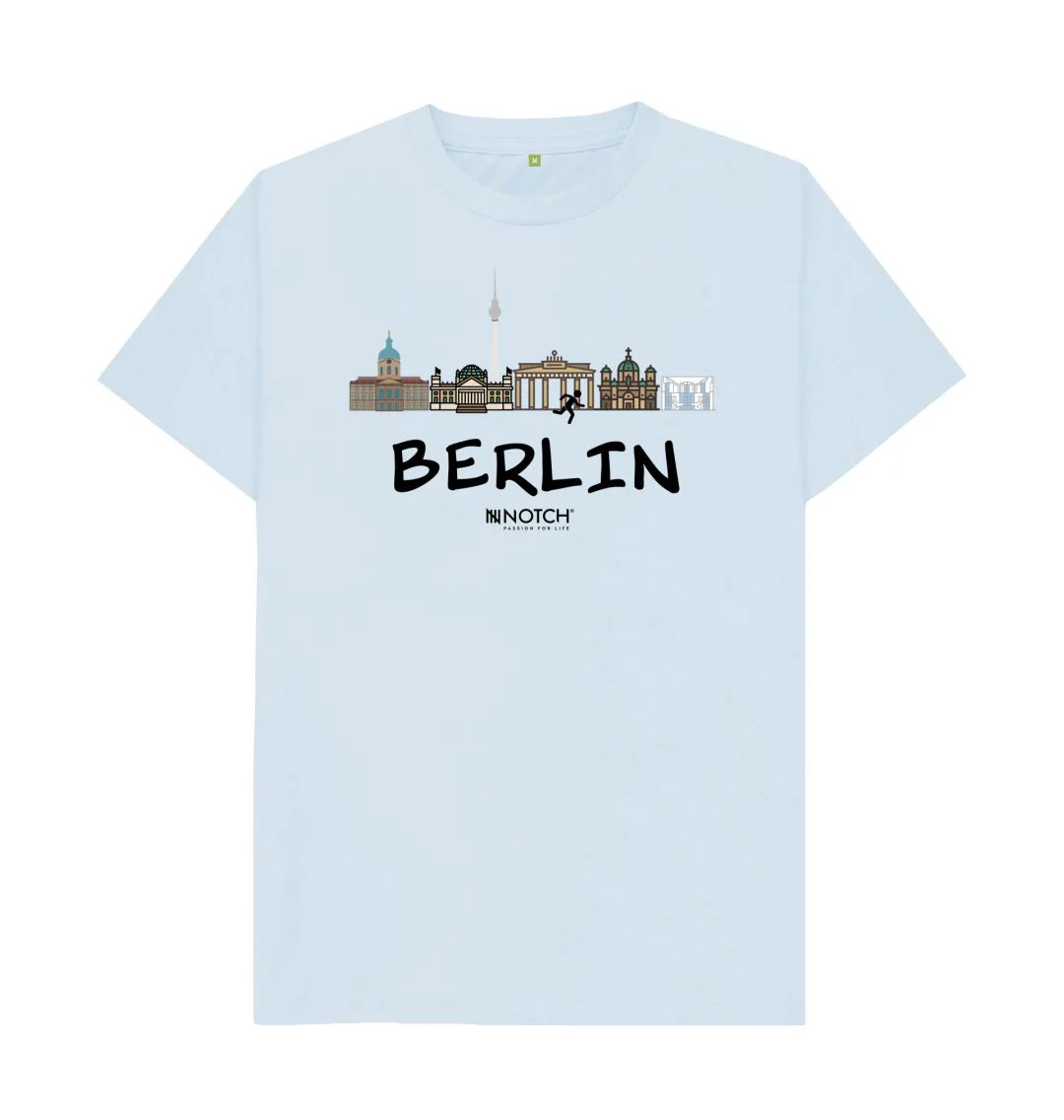 Men's 26.2 Berlin Black Text T-Shirt - Image 4