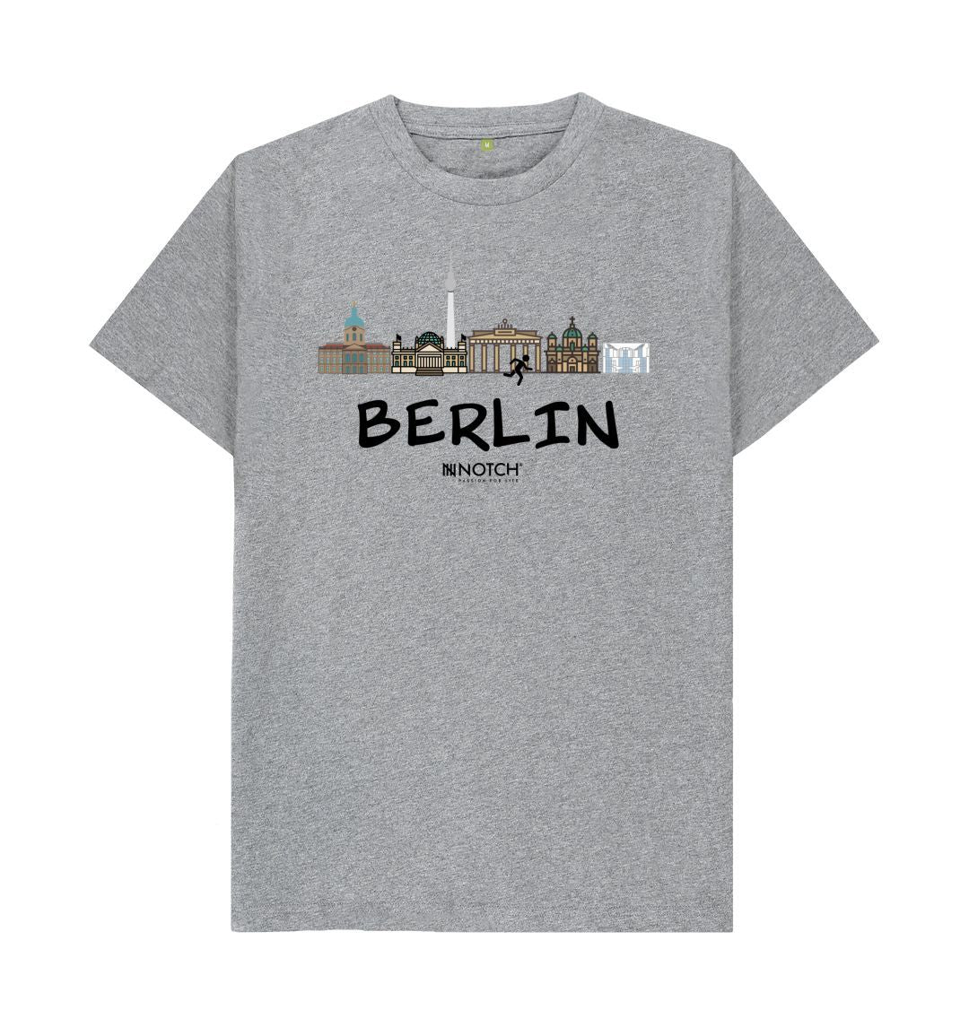 Men's 26.2 Berlin Black Text T-Shirt - Image 6