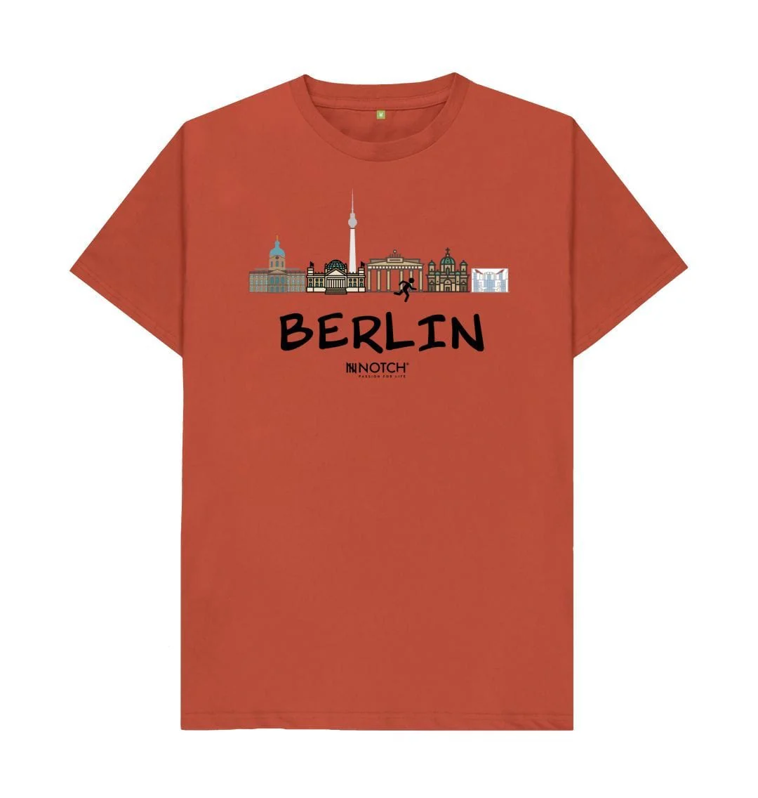 Men's 26.2 Berlin Black Text T-Shirt - Image 8