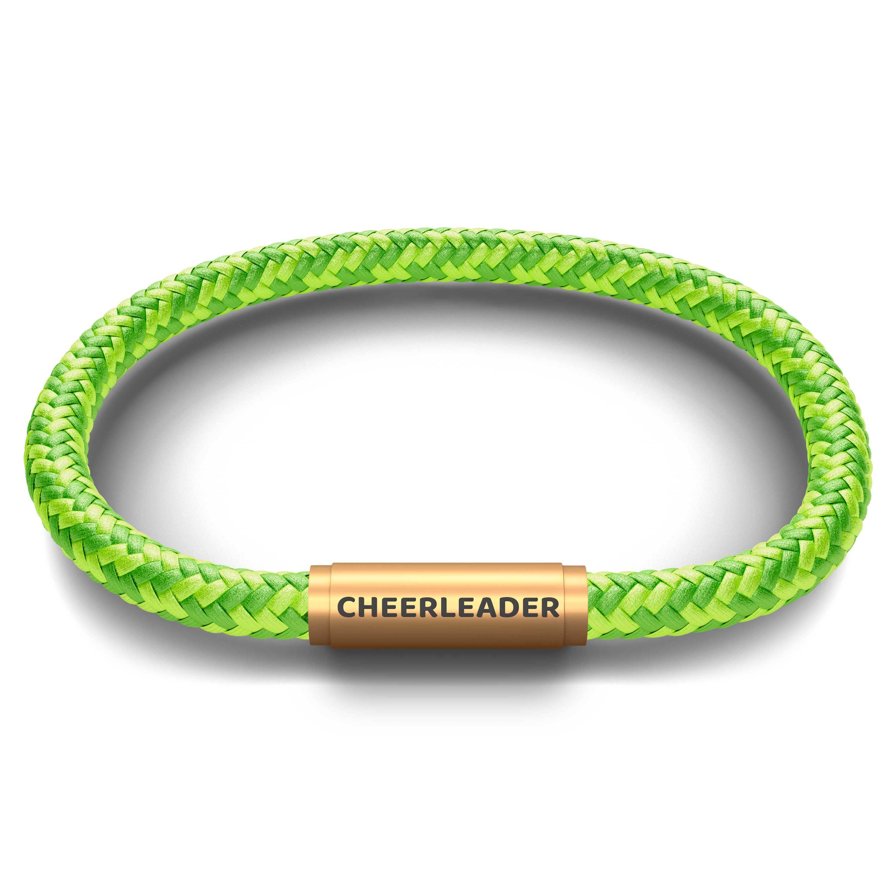 CHEERLEADER NOTCH Bracelet (Lime Fizz with Brass Clasp) - Image 2