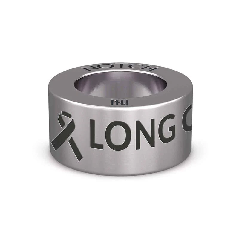 Long Covid Support Awareness Ribbon NOTCH Charm
