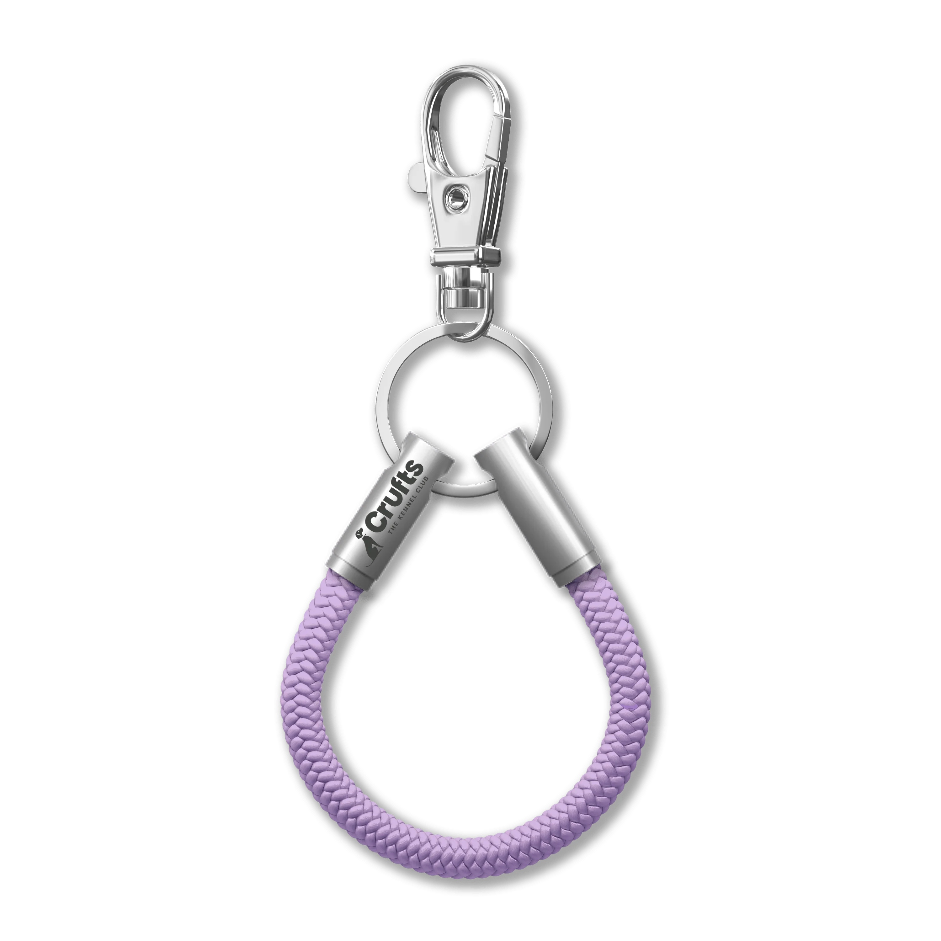 Official Crufts Lilac Cord NOTCH Loop with stainless steel ends