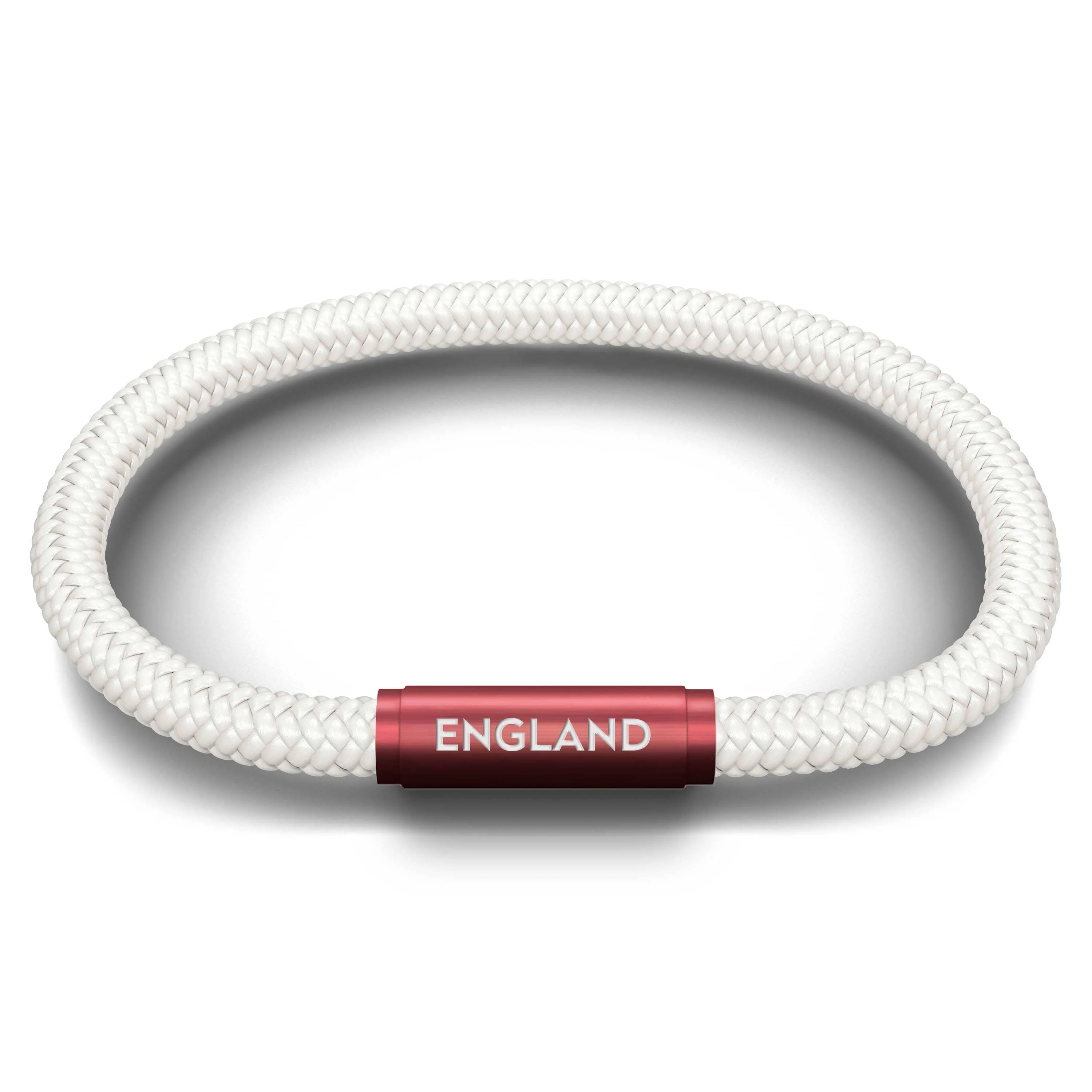 England Women's White Football NOTCH Bracelet - Image 2