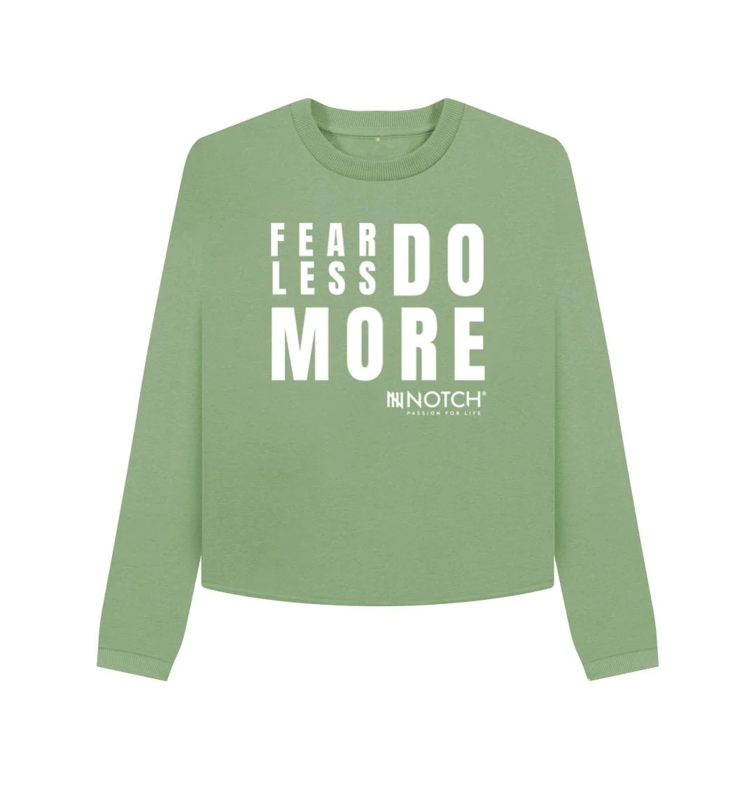 Fear Less Do More Boxy Jumper - Image 2