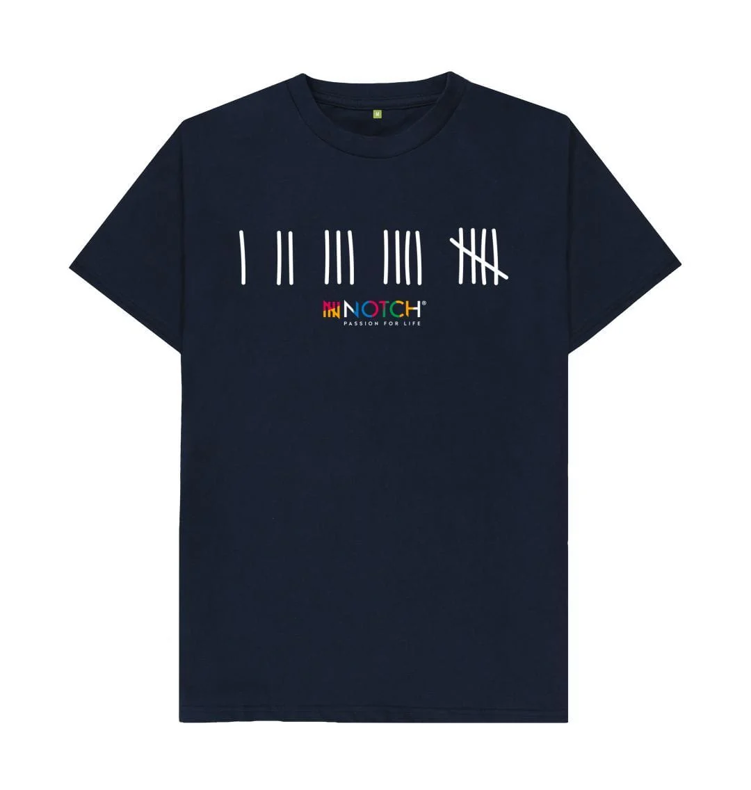 Men's White Tally T-Shirt - Image 4