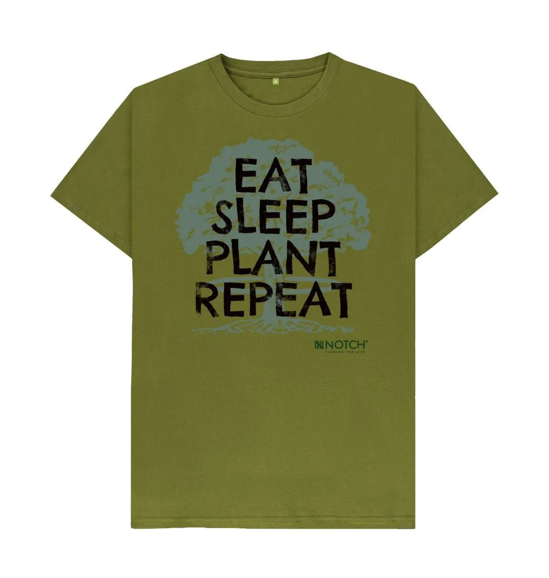 Men's Eat Sleep Plant Repeat T-Shirt - Image 5