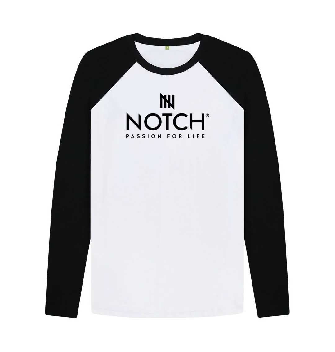 Men's Long Sleeve Notch Baseball T-Shirt - Image 2