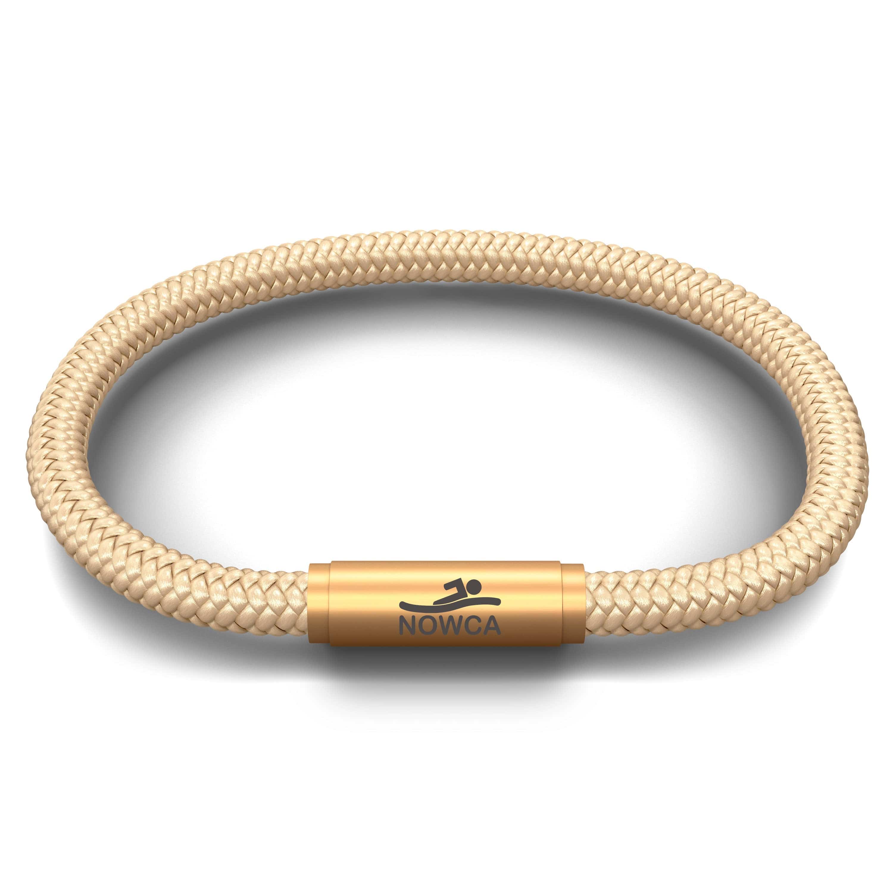 OCEANYARN NOWCA NOTCH BRACELET - SAND WITH BRASS CLASP - Image 2