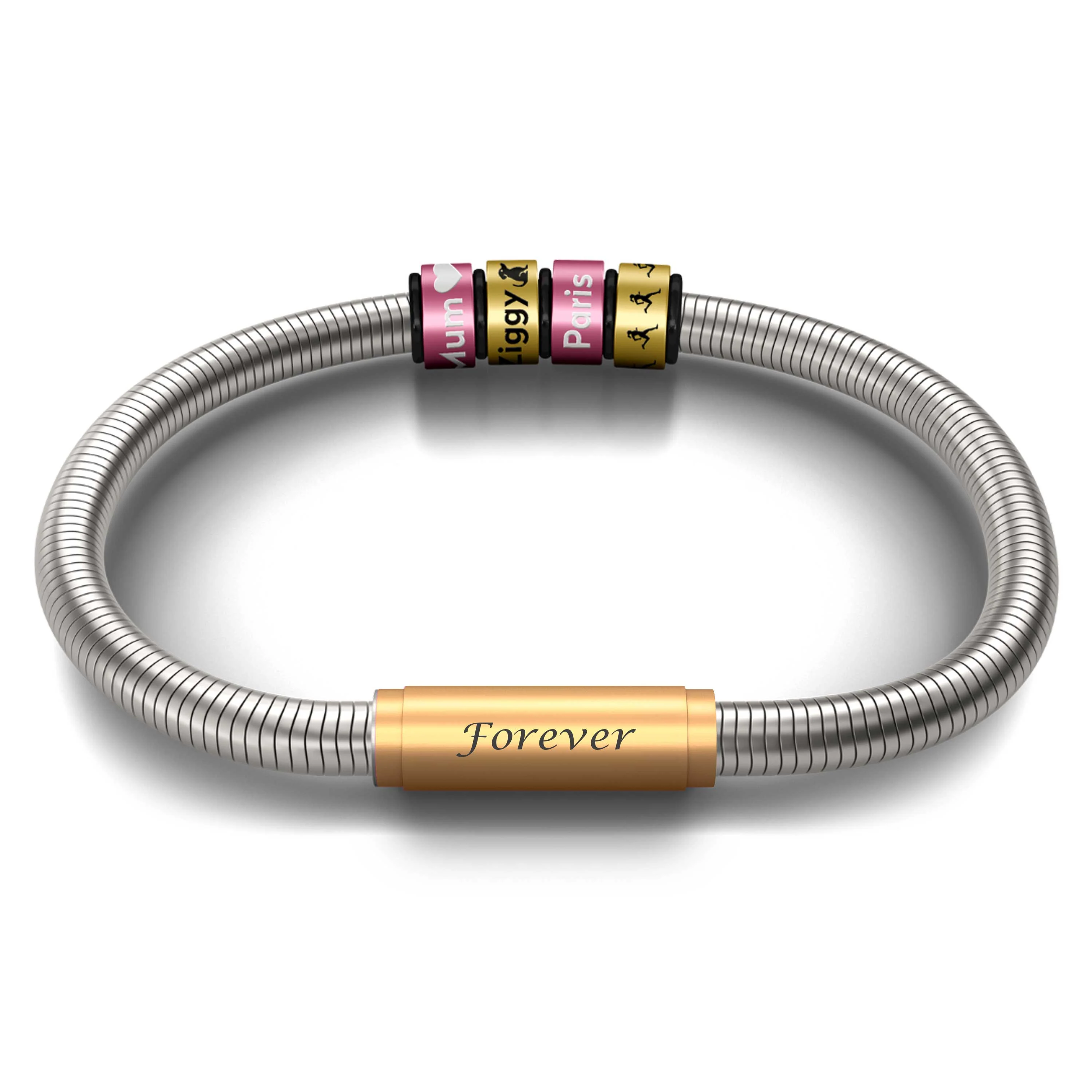 Together Forever Signature Bracelet with Brass Clasp - Image 3