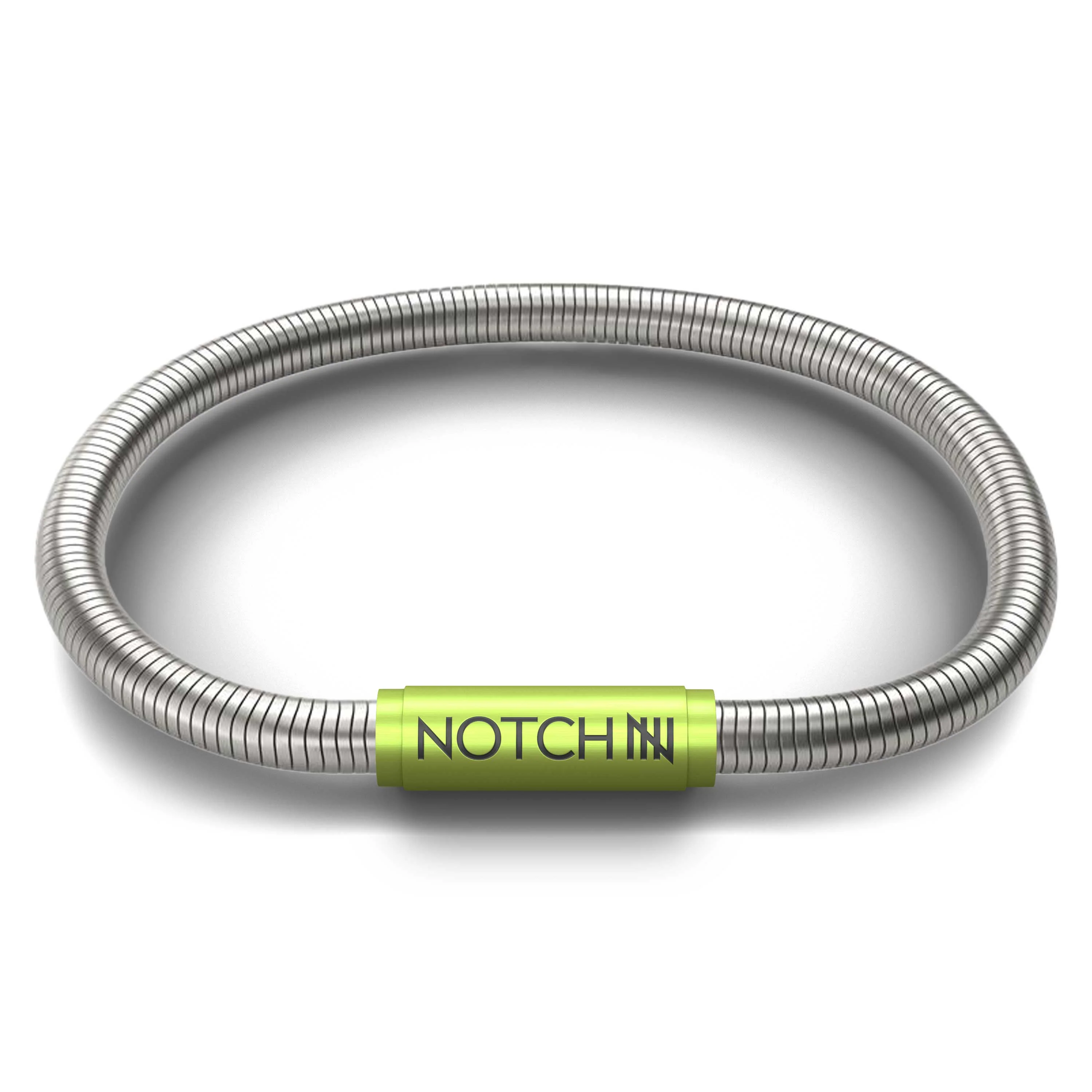 Signature NOTCH Bracelet with Lime Clasp
