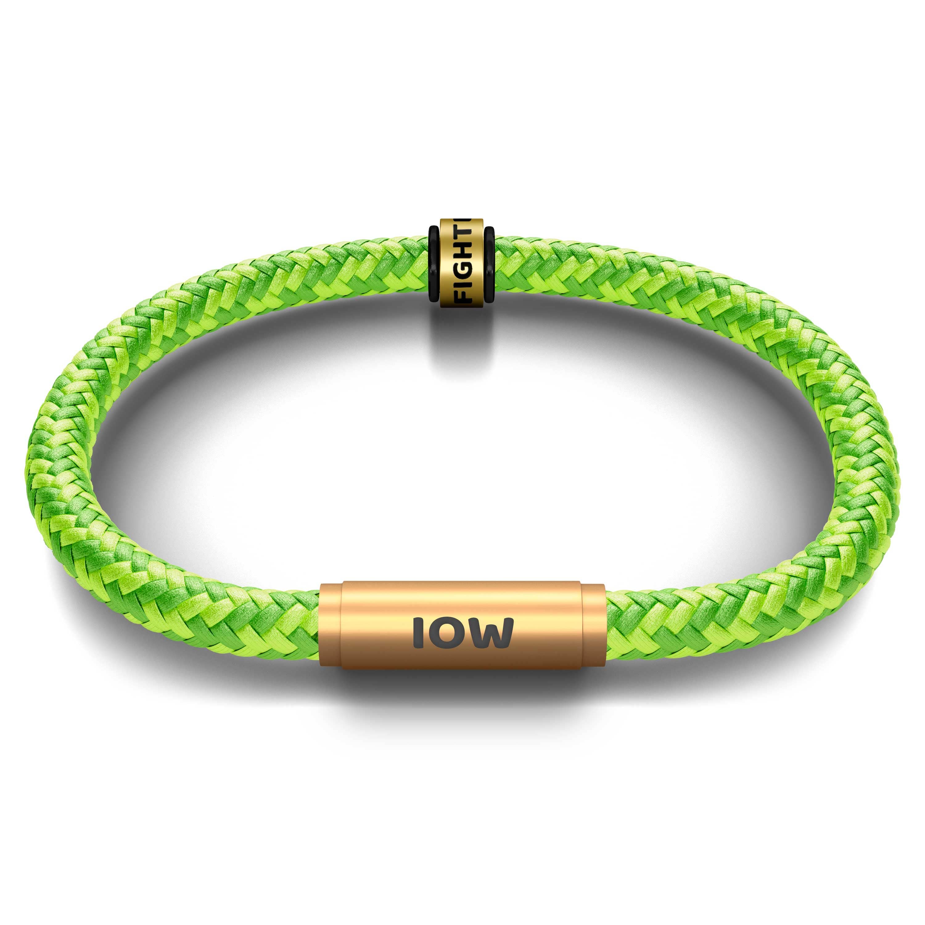 FESTIVAL BRACELET WITH FREE ARTISTE NOTCH CHARM (Lime Fizz with Brass Clasp)