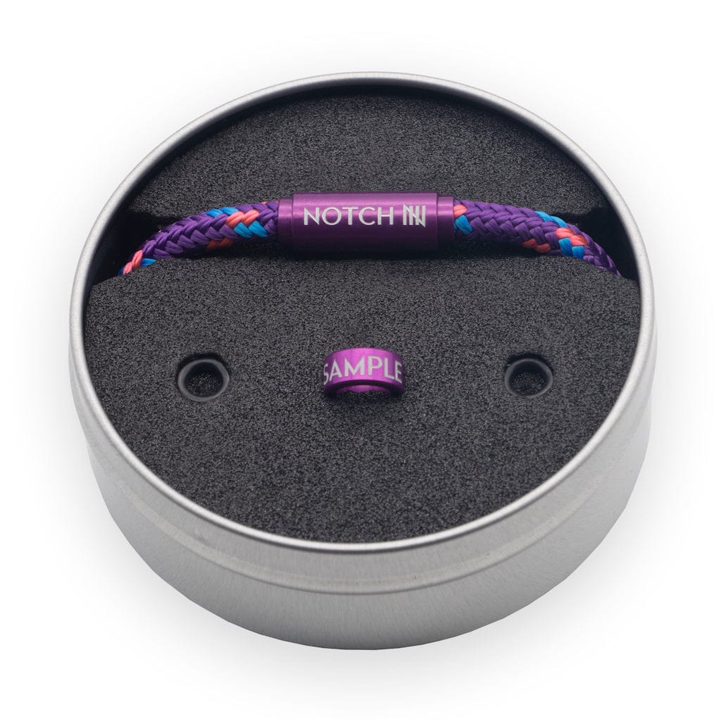 Special Edition Popping Purple Cord NOTCH Bracelet - Image 2