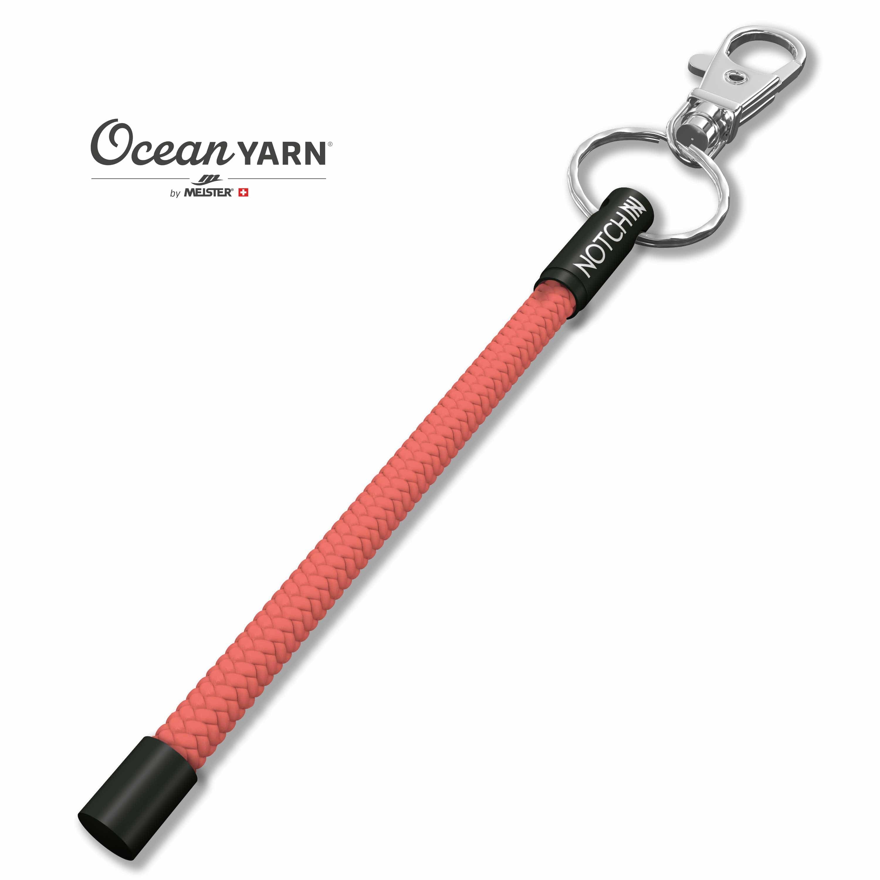 Sustainable OceanYarn NOTCH Tale - Coral with black aluminium ends