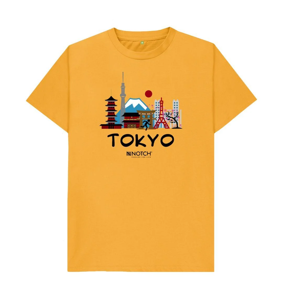 Men's 26.2 Tokyo Black Text T-Shirt - Image 3