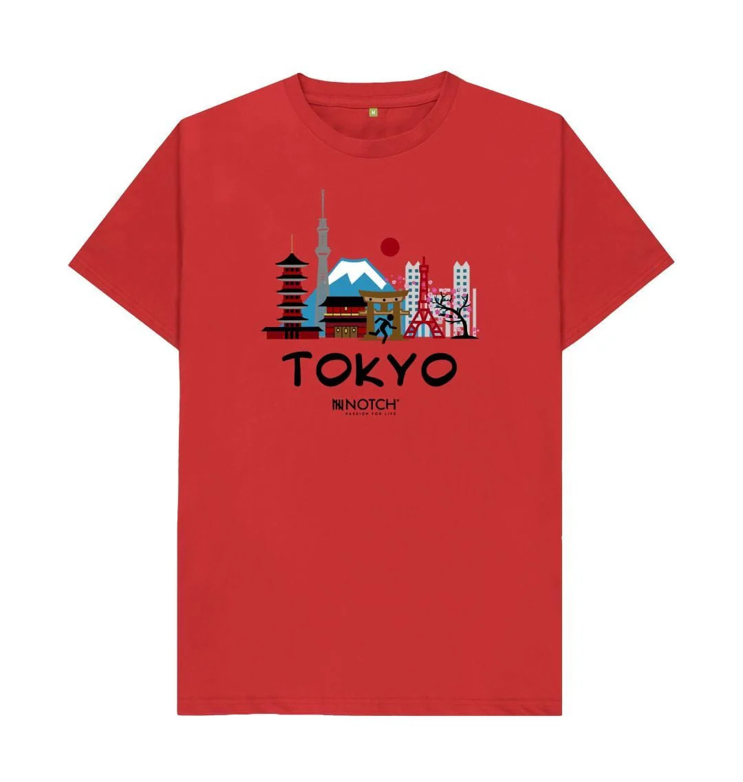 Men's 26.2 Tokyo Black Text T-Shirt - Image 4