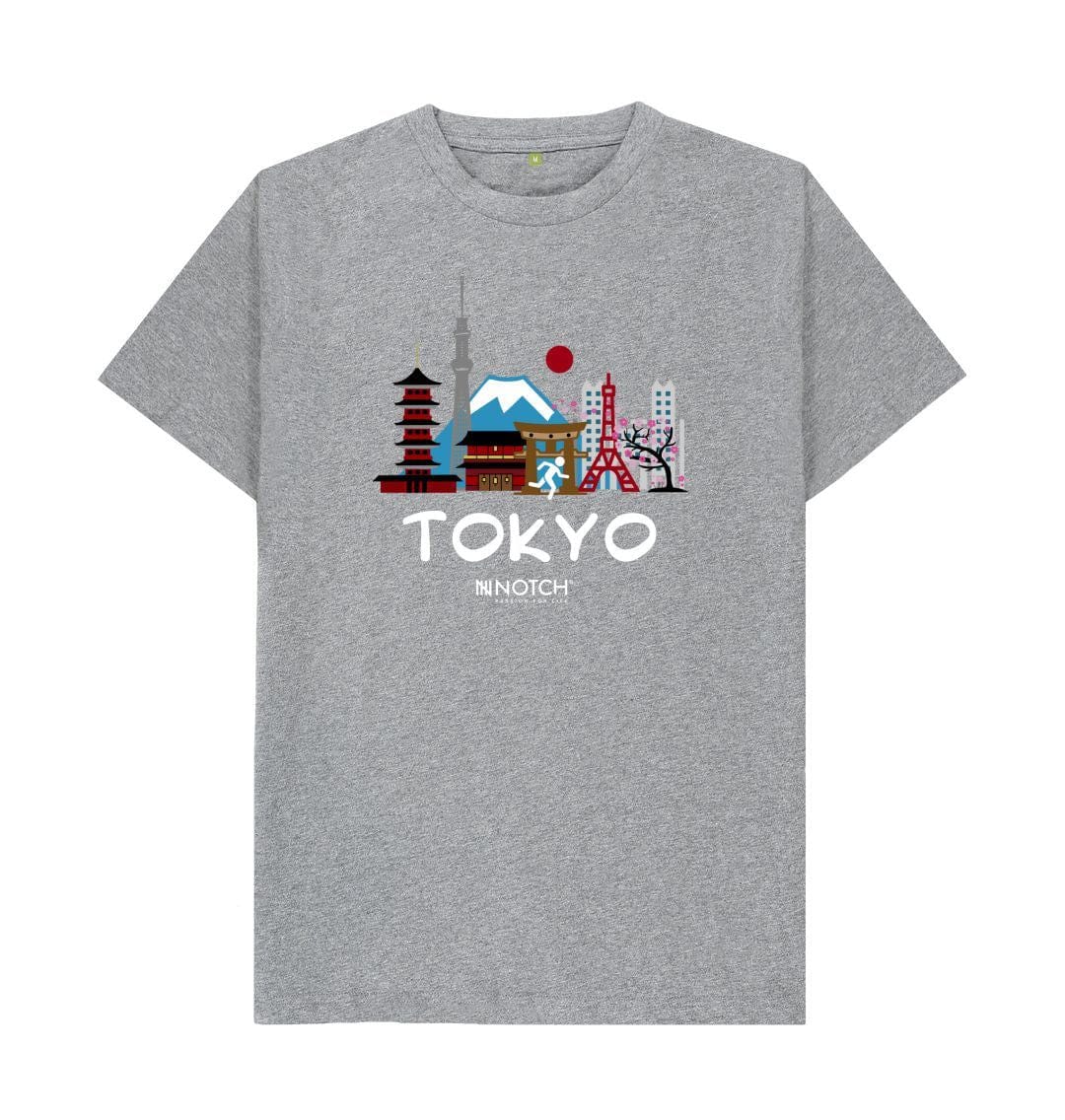 Men's 26.2 Tokyo White Text T-Shirt - Image 4