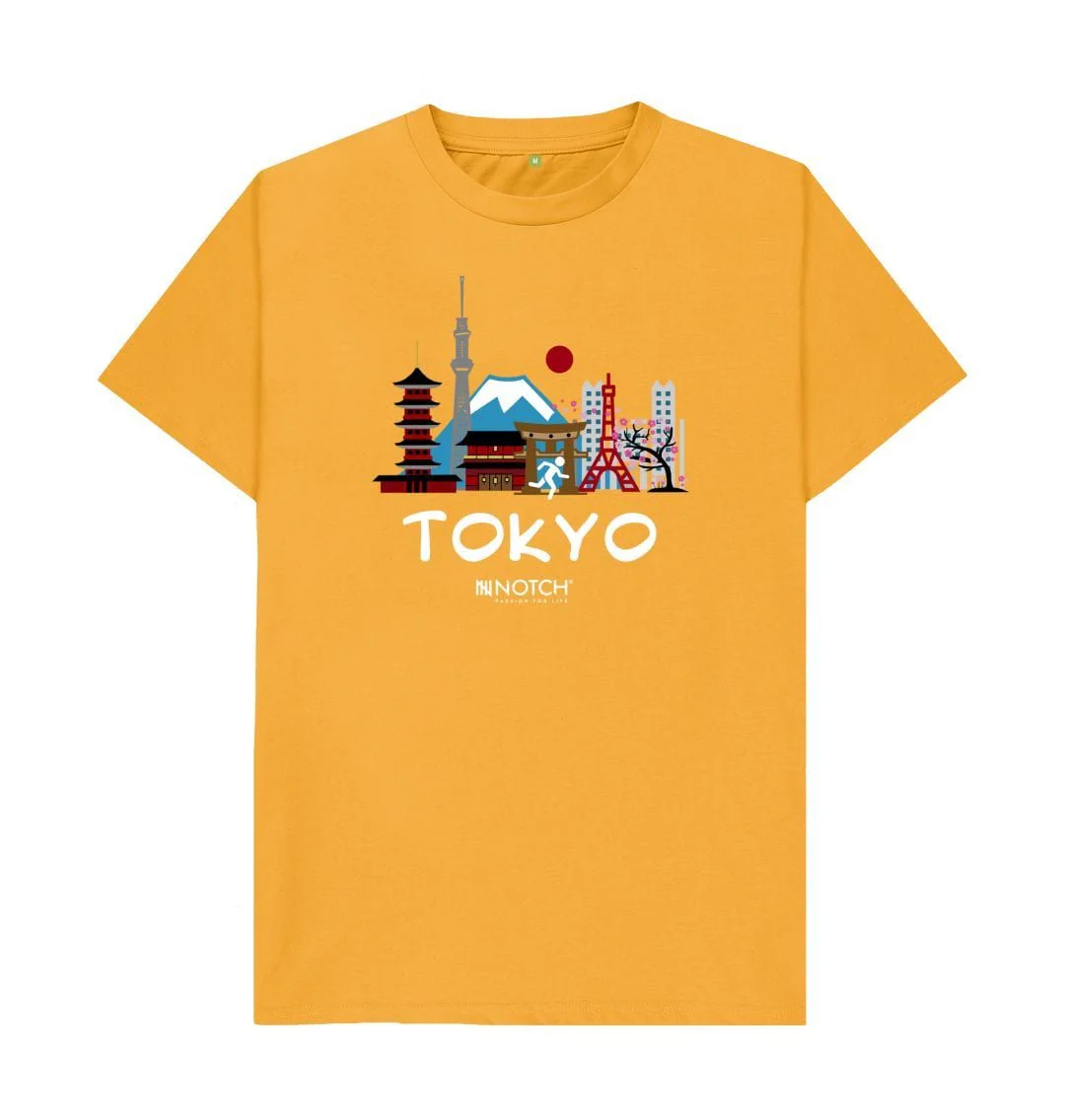 Men's 26.2 Tokyo White Text T-Shirt - Image 9