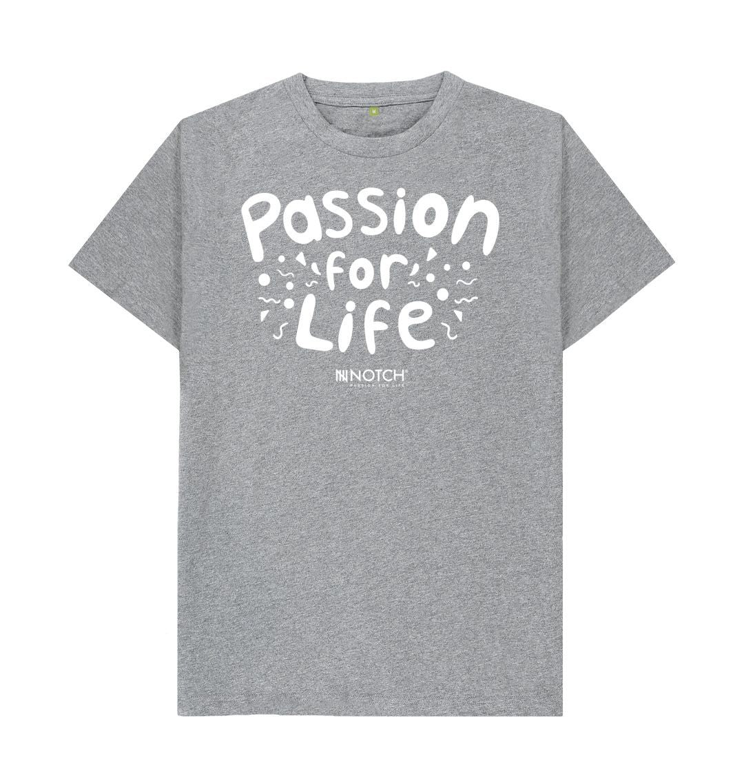 Men's White Bubble Passion For Life T-Shirt - Image 12