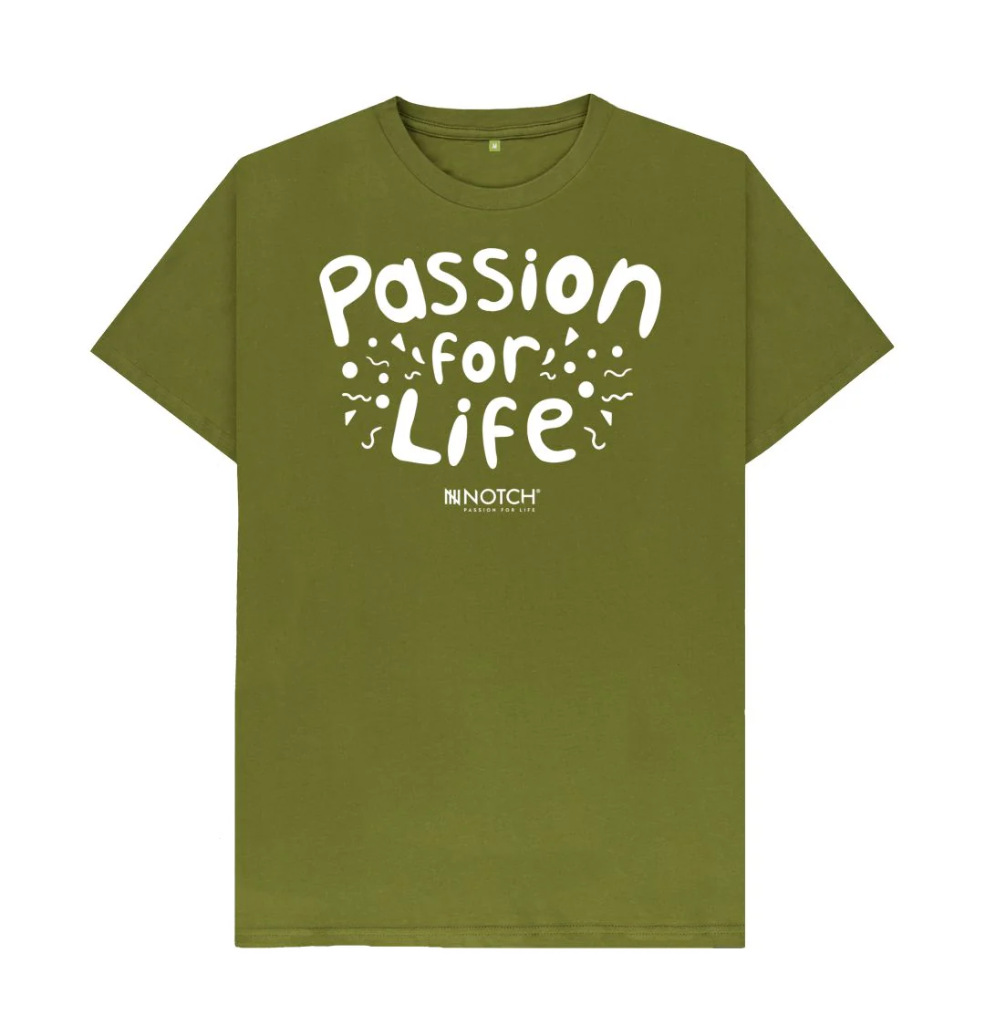Men's White Bubble Passion For Life T-Shirt - Image 9