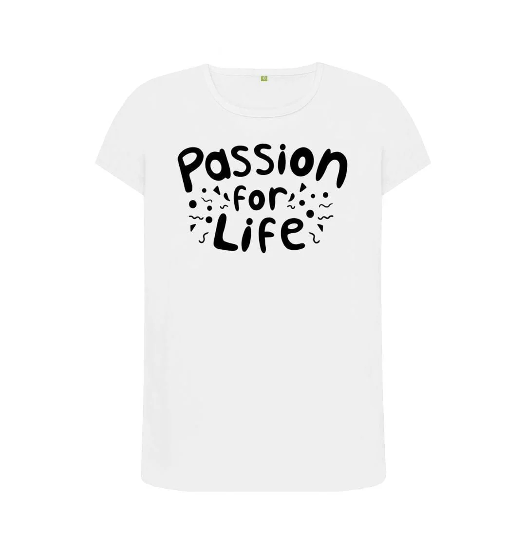 Women's Black Bubble Passion For Life T-Shirt - Image 2