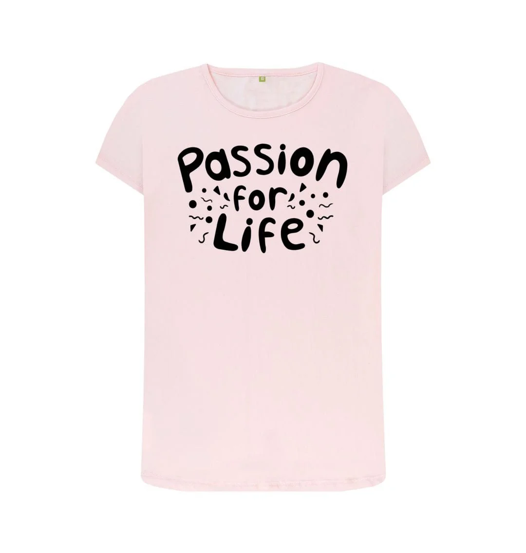 Women's Black Bubble Passion For Life T-Shirt - Image 3