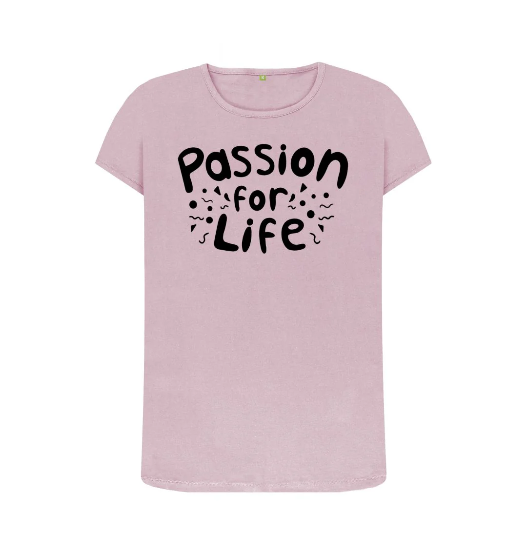 Women's Black Bubble Passion For Life T-Shirt - Image 4