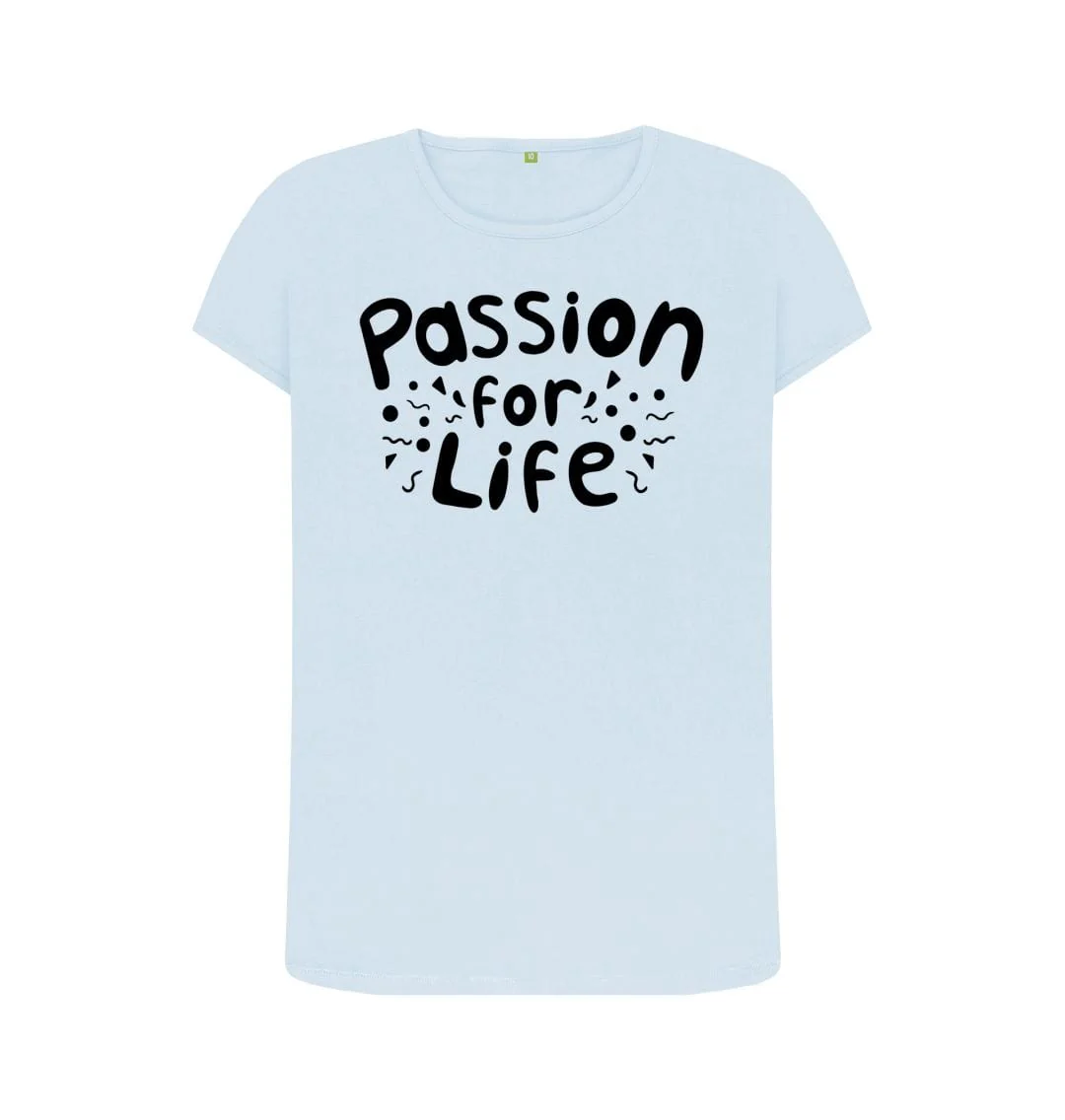 Women's Black Bubble Passion For Life T-Shirt - Image 5