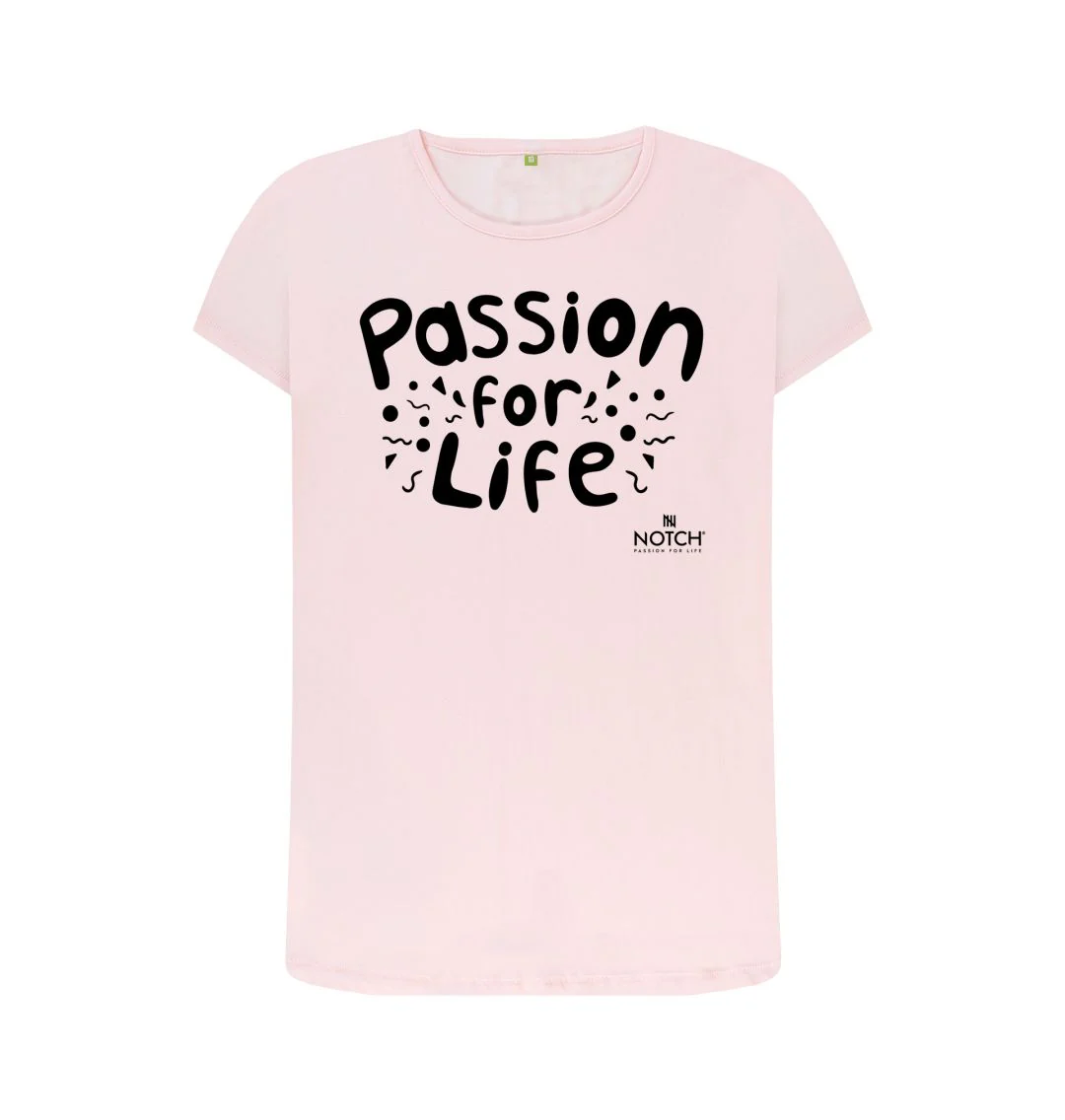 Women's Black Bubble Passion For Life T-Shirt - Image 7