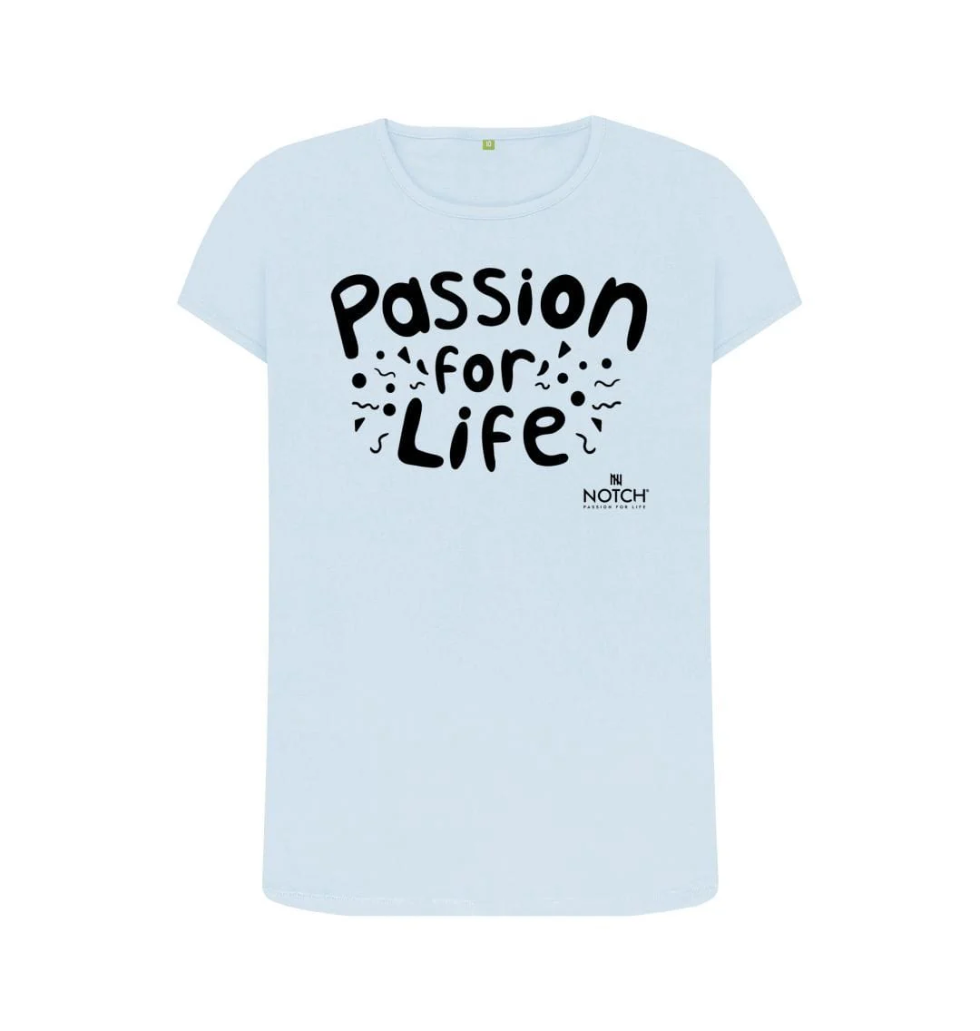 Women's Black Bubble Passion For Life T-Shirt - Image 9