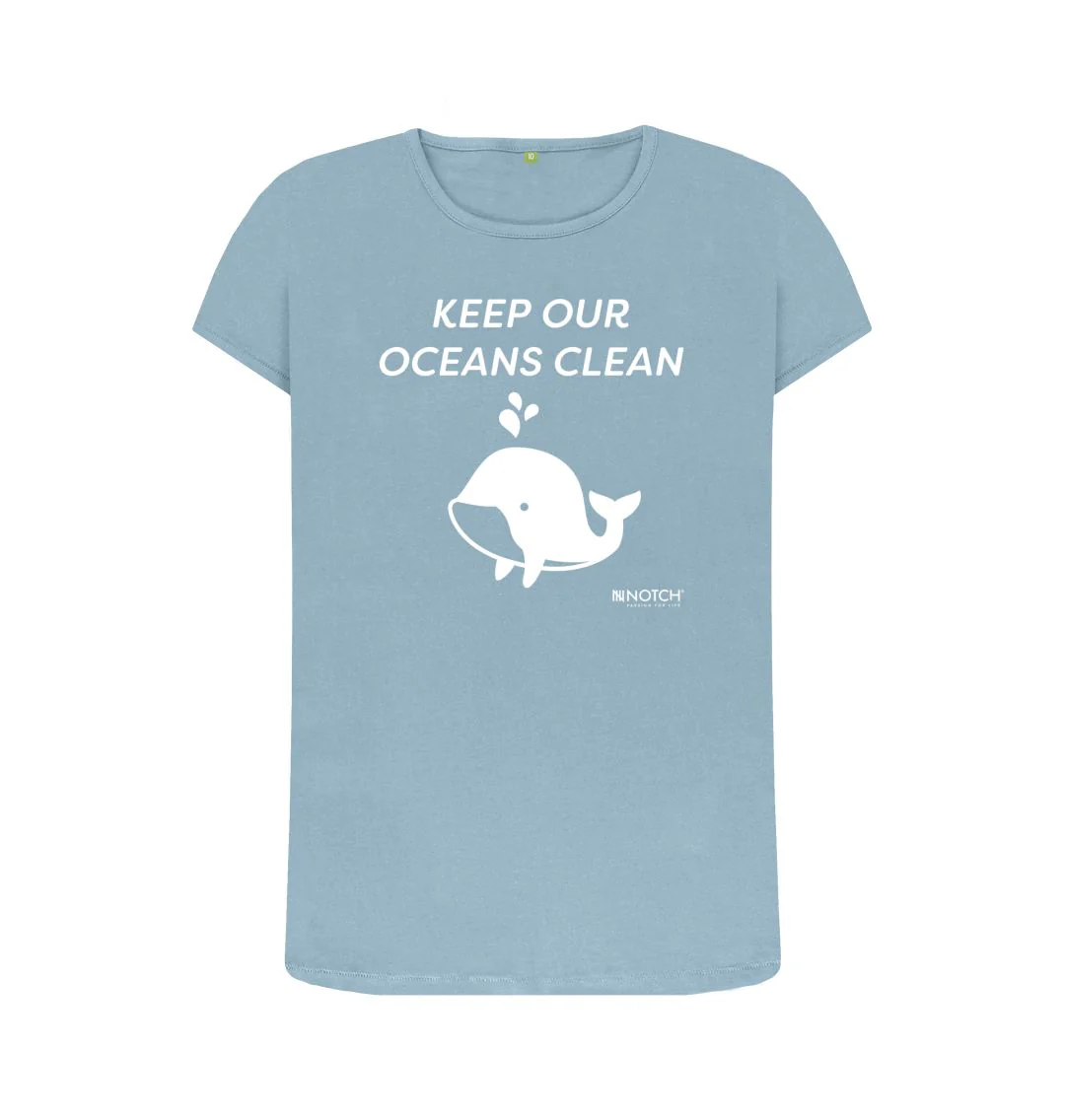 Women's Keep Our Oceans Clean T-Shirt - Image 4