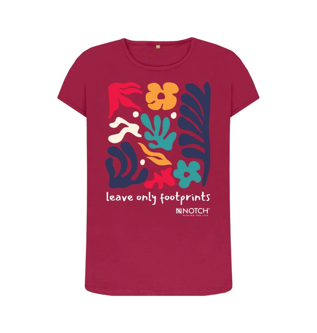 Women's Leave Only Footprints T-Shirt - Image 5