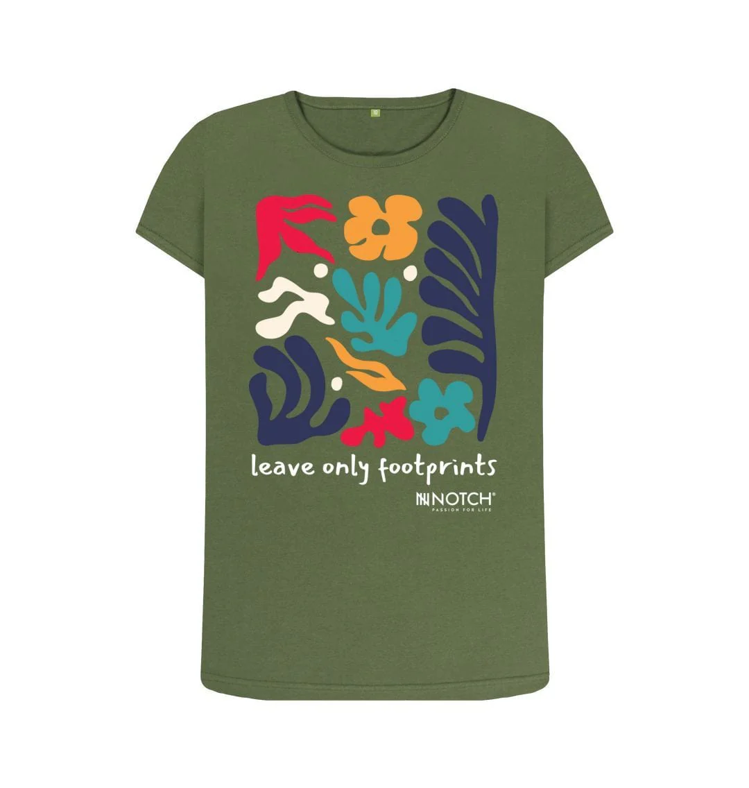 Women's Leave Only Footprints T-Shirt - Image 6