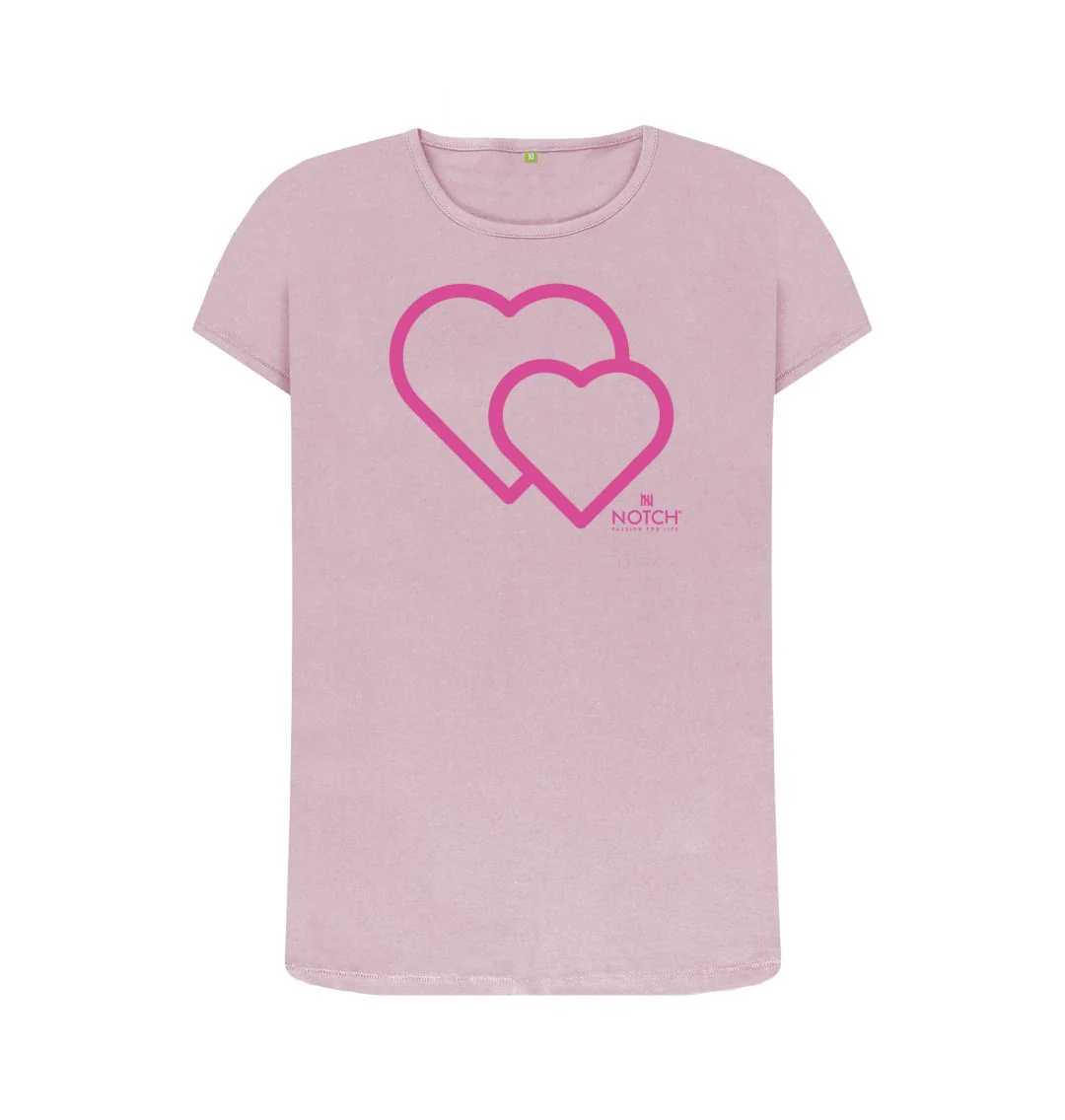 Women's Pink Heart T-Shirt - Image 4