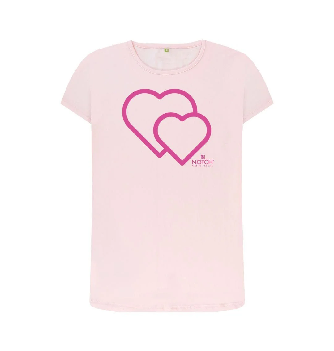 Women's Pink Heart T-Shirt - Image 6