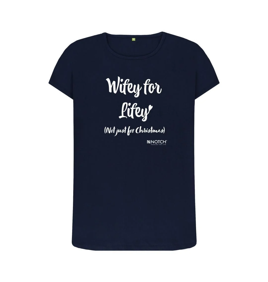 Women's Wifey For Lifey T-Shirt - Image 3